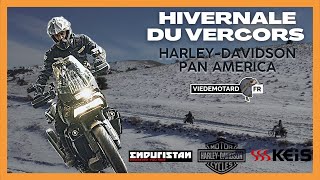 Hivernale du Vercors 2023 ▶▶ Le pèlerinage en HarleyDavidson Pan America [upl. by Eihs]