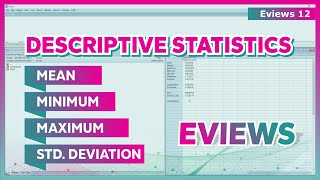 STATISTIK DESKRIPTIF EVIEWS ➡️ CARA ANALISIS STATISTIK DESKRIPTIF DENGAN EVIEWS [upl. by Annyrb613]