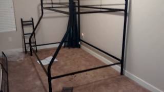 DOREL twin over full size bunk bed REVIEW [upl. by Starla]