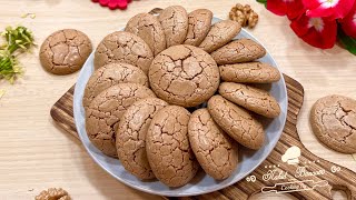 آموزش شیرینی گردویی بازاری ترکدار با تمام نکات  Persian Walnuts Cookies [upl. by Lorolla953]