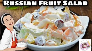 Russian Fruit Salad Recipe By Miss COOK How to make Russian Salad at home in 5 minutes [upl. by Lauro184]