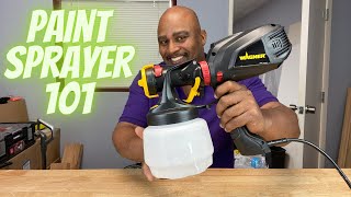 HOW TO USE A PAINT SPRAYER FOR BEGINNERS [upl. by Eltsyrc]