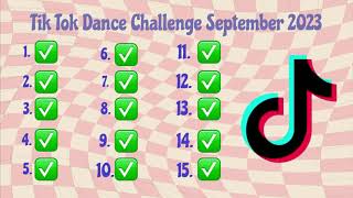 TIK TOK DANCE CHALLENGE SEPTEMBER 2023 [upl. by Pare856]