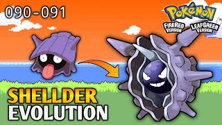 How To Evolve Shellder Into Cloyster In Pokemon Fire Red amp Leaf Green  Kanto Pokedex [upl. by Warrick513]