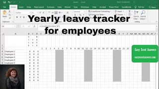 Create a Yearly leave tracker for Employees [upl. by Halbert]