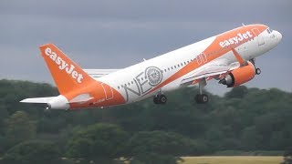 Easyjet Airbus A320 NEO Landing and Take off at Luton Airport GUZHB [upl. by Aneeras19]