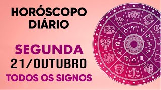 HORÓSCOPO DO DIA  SEGUNDA DIA 211024  PREVISÕES PARA TODOS OS SIGNOS [upl. by Maxi910]