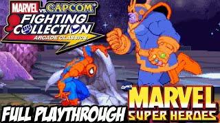 MARVEL vs CAPCOM Fighting Collection quotMARVEL SUPER HEROES  SPIDERMANquot Full Playthrough Gameplay [upl. by Lennox]