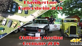 Klassikertage Hattersheim 2018 Treffen Airpictures Oldtimer meeting Germany [upl. by Thay]