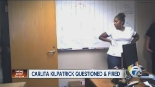 Carlita Kilpatrick questioned and fired [upl. by Klement]