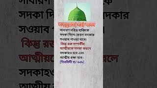 রাসুল সাঃ বলেছেন✅সাধারণ দারিদ্র্য ব্যাক্তিকে সদকা দিলে👍shorts islamicshort সদকা islamic yt [upl. by Ynwat]