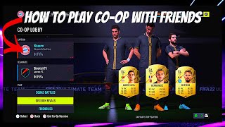 HOW TO PLAY COOP ON FIFA 22 ULTIMATE TEAM [upl. by Tilly550]