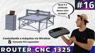 Router CNC 1325  Usinando pvc expandido  controle sem fio 16 [upl. by Gayelord]