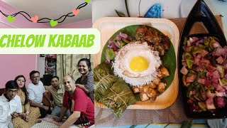 Chelow Kabaab I Bhetki Paturi  Chilli Fish  Healthy Salad  অতো রান্না আমি কি করলাম 😋 [upl. by Grazia459]