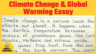 A Climate Change Essay in English Conquer School amp IELTS [upl. by Euhsoj]