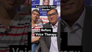 Transforming Puberphonia Unveiling the Power of Voice Therapy  Before After By slpsanjaykumar [upl. by Nigam]