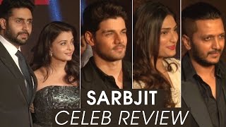 Sarbjit Movie Première  Sarbjit Celebrity Review [upl. by Adranoel232]