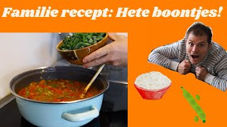 SAJOER BOONTJES Familie RECEPT  VEGETARISCH [upl. by Htiduy]