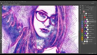 Felt Pen Sketch Photoshop Action Tutorial [upl. by Nakhsa767]