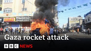 Israel Hamas launch surprise rocket attack from Gaza  BBC News [upl. by Eet]