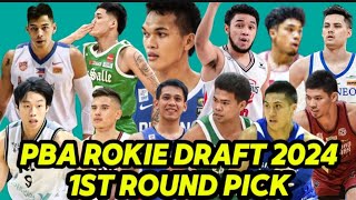 PBA FINAL 12 MOCK DRAFT FOR THE 1ST ROUND OF 2024 PBA 49TH PBA DRAFT  JULY 14 2024 [upl. by Relda]