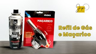 Refil de gás e bico para maçarico [upl. by Aip140]