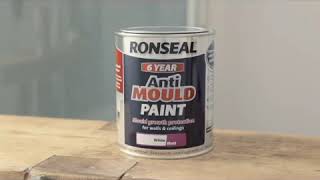 Ronseal 6 Year Anti Mould Paint How to Prevent Mould in the Bathroom amp Other Areas Around The Home [upl. by Eillac977]