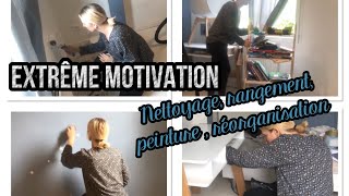 CLEANING MOTIVATION  NETTOYAGE RANGEMENT PEINTURE RÉORGANISATION [upl. by Ydrah]