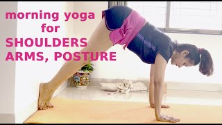 10mins Morning Yoga Stretch To Improve PostureUpaasnaKhosla009 [upl. by Attenyt]