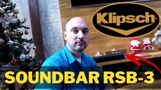 SOUNDBAR KLIPSCH REFERENCE RSB3  TESTE  HOME THEATER [upl. by Anet]