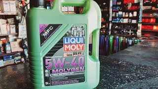 مواصفات الزيت الخضراء للمحرك Liqui moly 5w40 Molygen [upl. by Trinette]