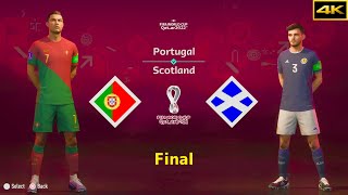 FIFA 23  PORTUGAL vs SCOTLAND  RONALDO vs ROBERTSON  FIFA WORLD CUP FINAL  4K [upl. by Humo561]