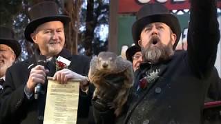 Groundhog Day 2019 Punxsutawney Phil Doesnt See His Shadow Meaning Early Spring [upl. by Eerehs189]