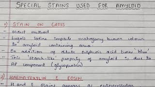 Special Stains Used For Amyloid  Rosaniline Dye  Congo Red  Pathology [upl. by Ludly]