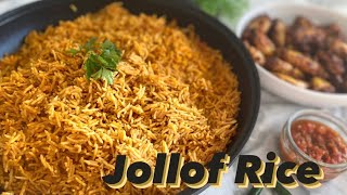 Jollof Rice Recipe Nigerian Rice  Perfect Jollof Rice  How to cook Jollof Rice African rice [upl. by Balkin252]