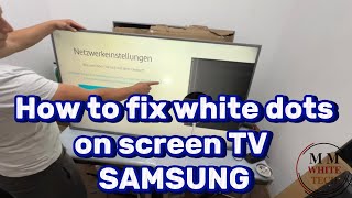 How to fix white dots  spots on TV SAMSUNG UE60JU6850  replace backlight disassembling steps [upl. by Reggie]