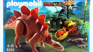 Playmobil Dinos Stegosaurus Dinosaur 5232 Toy unboxing Jurassic Dinosaur [upl. by Ursola]