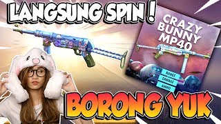 SPIN MP40 CRAZY BUNNY FREE FIRE CUMA HABIS SEGINI   FREE FIRE INDONESIA [upl. by Leonor]