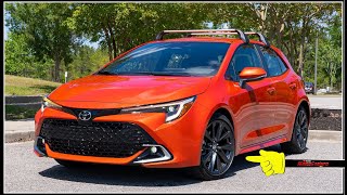 👉2023 Toyota Corolla Hatchback XSE  Detailed Overview amp Test Drive [upl. by Darius]