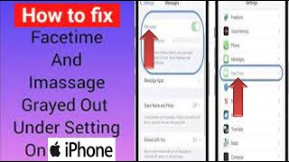 FaceTime and iMessage Grayed Out under Settings on iPhone in iOS 17 [upl. by Edita]