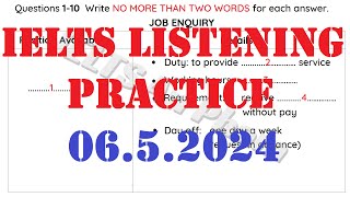 IELTS LISTENING PRACTICE TEST 2024  0652024 WITH ANSWERS [upl. by Eilrahs]