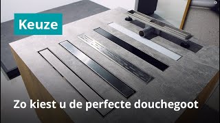 Zo kiest u de perfecte douchegoot  Douchegoot plaatsen en inspiratie [upl. by Ycniuqal]