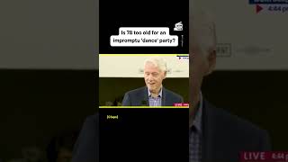 Bill Clinton Trolls Donald Trump’s Awkward Town Hall ‘Dance’ Party [upl. by Erdna]