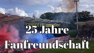 25 Jahre Fanfreundschaft 1FC Saarbrücken und Nancy  Rückblick Choreo [upl. by Kinom936]