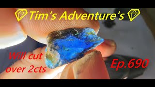 Sapphire rough 118ct💎Tims Adventures💎⛏️ Ep 690 [upl. by Lesna]