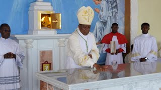 Bishop Onah Solemnly Dedicates the Good Shepherd Spiritual Year Seminary Chapel Edem [upl. by Ahsinyar]