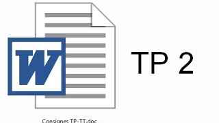 Traitement de texte sous Word 2007 exemple sur un TP [upl. by Yran343]