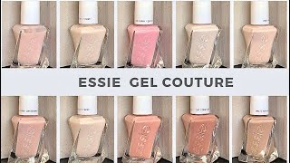 ESSIE Gel Couture  SWATCHED on REAL NAILS [upl. by Alcus]