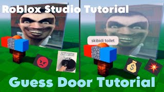 How To Make A Guess Door Tutorial  Roblox Studio roblox robloxstudio guessinggame guess [upl. by Erdnoed688]