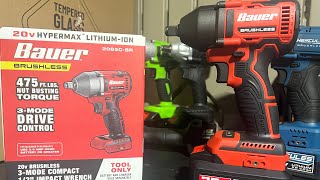 Harbor Freights NEW Brushless Bauer 12” Impact Wrench 2022 Torque Test and Unboxing [upl. by Araet]